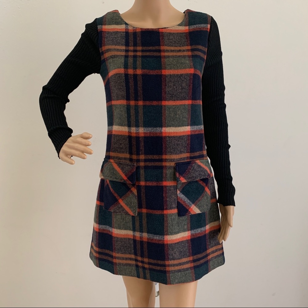 Plaid Sweater Dress